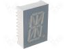 PSA08-11GWA - Display LED alphanumeric 20mm green 1.9-4.7mcd anode