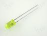 LED 5mm yellow 400 1200mcd 30&deg;