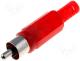 Βύσματα AV - Phono plug red hood