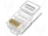 Connector RJ45 plug PIN 8 IDC crimped on cable