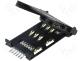 Connector for cards SIM SMD 30m&Omega; 3mm