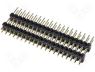 Pin header pin strips male PIN 40 straight double deck THT