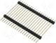 Pin header pin strips male PIN 20 straight double deck THT