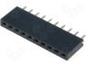 ZL262-10SG - Socket pin strips female PIN 10 straight 2.54mm 1x10 3A 30m&Omega;