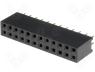 ZL262-24DG - Socket pin strips female PIN 24 straight 2.54mm 2x12 3A 30m&Omega;