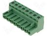 TBW-5-8P/GN - Pluggable terminal block plug female 2.5mm2 5.08mm on cable