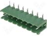 TBG-5-KB-8P/GN - Pluggable terminal block socket male 5.08mm THT ways 8 15A