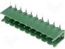 TBG-5-KB-10P/GN - Pluggable terminal block socket male 5.08mm THT ways 10 15A