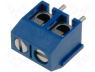 DG301-5.0-2P12 - Terminal block angled 1.5mm2 5mm THT screw terminals ways 2