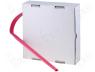 CB-HFT3.2/BOX-RD - Heat shrink sleeve 2 1 3.2mm L 15m red polyolefine 55&divide;125°C