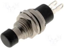 PS10B2BK - Switch push button monostable Actuator colour black 20mΩ