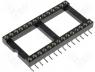 SMD IC socket - Socket DIL PIN 28 15.24mm SMD Contacts copper alloy 0&divide;85&deg;C
