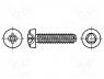 B3X8/BN2724 - Screw, for metal, 3x8, Head  cheese head, Pozidriv, steel, zinc
