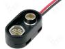 SBS-IR-1 - 6F22 connector Batt.no 1 Leads cables 150mm
