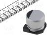 CE100/16-SMDHT - Capacitor  electrolytic, SMD, 100uF, 16VDC, Ø6.3x5.8mm, ±20%, 2000h