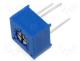 Potentiometer mounting  single turn  horizontal 100k&Omega; 500mW