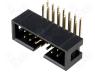 ZL231-14KG - Socket IDC male PIN 14 angled 90&deg; THT gold plated 2.54mm