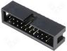 ZL231-20PG - Socket IDC male PIN 20 straight THT gold plated 2.54mm