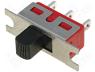 Switch slide 2 position SPDT 5A/120VAC 5A/28VDC ON ON 1000M&Omega;
