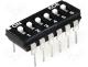 Switch DIP SWITCH Poles number 6 ON OFF 0.1A/24VDC  25&divide;70&deg;C