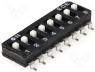 Switch DIP SWITCH Poles number 8 ON OFF 0.1A/50VDC  25&divide;70&deg;C
