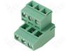MKKDSN-3-5.08 - Terminal block double deck angled 90° 0.14....1.5mm2 5.08mm