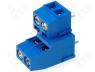 TB-5.0-P-2X2F - Terminal block double deck angled 90&deg; 5mm ways 4