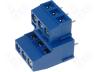 TB-5.0-P-2X3F - Terminal block double deck angled 90° 5mm ways 6