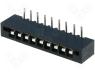 DS1020-09RT1D - Connector FFC / FPC angled 90&deg; THT NON ZIF PIN 9 2.54mm 500V