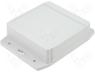 HM-1555NF17GY - Enclosure with fixing lugs X 120mm Y 120mm Z 37mm ABS grey