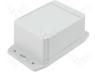 HM-1555FF42GY - Enclosure with fixing lugs X 91mm Y 120mm Z 62mm ABS grey
