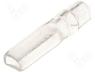 S4030 - Terminals cover 4mm d 3mm PVC natural / azure L 24mm