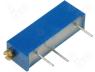 Potentiometer mounting, multiturn 500kΩ 750mW ±10% linear