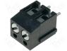 DG300-5.0-02P13 - Terminal block, angled 90°, 2.5mm2, 5mm, ways 2, tinned, 24A, black