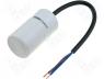 CBB60H-2.5/450 - Capacitor motors, run, 2.5uF, 450V, Ø35x60mm, -25....70°C, ±10%