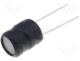 Inductor wire, 330uH, 920mA, 590mΩ, THT, ±10%, vertical, Pitch 5mm