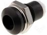 SMR1089 - LED holder, 5mm, metal, convex, with plastic plug, black