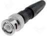 Plug, BNC, male, with bend protection, straight, 50Ω, for cable