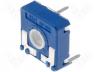 Trimmer - Potentiometer mounting, single turn, horizontal, 10kΩ, 250mW