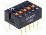 Switch DIP-SWITCH, Poles number 5, ON-OFF, 0.025A/24VDC, 100MΩ