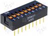 A6E-9101 - Switch DIP-SWITCH, Poles number 9, ON-OFF, 0.025A/24VDC, 100MΩ
