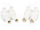 Connector pluggable terminal block, male + female, for cable