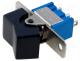 ROCKER, 1-position, SPDT, ON-(ON), 3A/250VAC, black, 20mΩ, -55....85°C