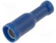 ST-050/B - Terminal round, female, d 4mm, 1.5....2.5mm2, crimped, for cable