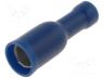 Terminal round, female, d 5mm, 1.5....2.5mm2, crimped, for cable