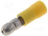 ST-041/Y - Terminal round, male, d 5mm, 4....6mm2, crimped, for cable, insulated