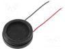 Loudspeaker, miniature, general purpose, 1W, 8Ω, 100....20000Hz, 16mm