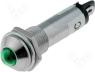 IND8-24G-A - Indicator LED, prominent, green, 24VDC, dcutout Ø8.2mm, IP40