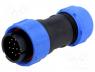SP2110/P12 - Plug, male, SP21, PIN 12, IP68, 7....12mm, soldering, for cable, 400V