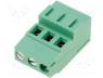 DG500H-5.08-03P-14 - Terminal block, angled 90°, 2.5mm2, 5.08mm, ways 3, 24A, 250V